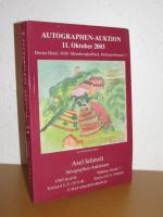 Autographen-Auktion 11. Oktober 2003 - Axel Schmolt Krefeld