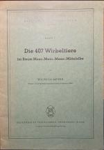 Wilhelm Meyer: Die 407 Wirbeltiere im Ra