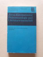 Phänomenologie und Literaturwissenschaft