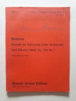 Johannes Brahms: Sonate op. 120/1 für Klarinette und Klavier f-Moll op. 120/1 für Klarinette (oder Viola) und Klavier