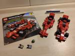 LEGO Racers 8168 - Ferrari Victory - 1 Auto vollst., 1 Auto unvollst.; m. Anleitung