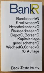 Bankrecht BundesbankG KreditwesenG Hypot