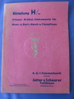 Friseur- Artikel- Katalog von 1928  -  Jetter & Scheerer, Tuttlingen