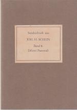 Sonderdruck aus Johann Hermann Schein. Band 8: Diletti Pastorali (Hirtenlust 1624