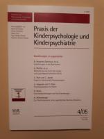 Praxis der Kinderpsychologie und Kinderp
