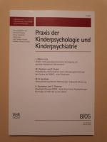 Praxis der Kinderpsychologie und Kinderpsychiatrie Heft 8/2005