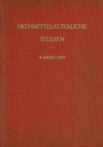 Frühmittelalterliche Studien. Jahrbuch des Instituts für Frühmittelalterforschung der Universität Münster. 9. Band.