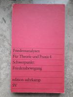 Friedensanalysen. Für Theorie und Praxis. Vierteljahresschrift für Erziehung, Politik und Wissenschaft