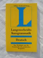 Langenscheidt Kurzgrammatik Deutsch