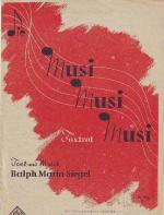 Siegel,, Ralph Maria: Die Musi, Musi, Mu
