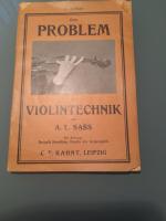 Zum Problem der Violintechnik