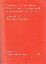 Marxistische Erkenntnistheorie. Texte zu ihrem Forschungsstand in den sozialistischen Ländern