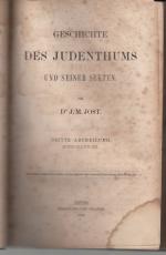 Geschichte des Judenthums und seiner Secten. Drei Abtheilungen in 3 Bänden.