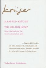 Manfred Krüger: Wie ich dich liebe? - Li