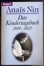 Das Kindertagebuch 1919-1920