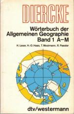 Diercke-Wörterbuch der Allgemeinen Geographie - 2 Bände A-M und N-Z