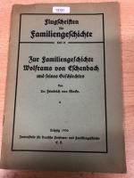 Flugschriften für Familiengeschichte Heft 15, Wolfram von Eschenbach