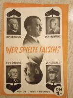 Friedrich, Dr. Julius: Wer spielte falsc
