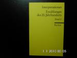 Interpretationen: Erzählungen des 20. Jahrhunderts - 16 Beiträge
