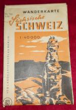 alte Wanderkarte  sächsische Schweiz