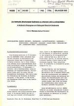 H Hiltermann: Zur Methodik, Brackwasser-
