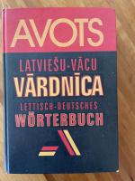 Latviesu-Vacu Vardnica, Lettisch-deutsches Wörterbuch