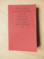 Walter Benjamin: Gesammelte Schriften 8.