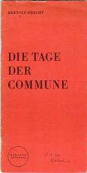 Die Tage der Commune  (Theater Programm)