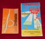 2 Stk. / Haack Straßenatlas DDR + Verkehrs-und Wanderkarte Umgebung von Berlin Süd