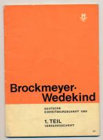 Deutsche Einheitskurzschrift 1968 - 1. Teil Verkehrsschrift