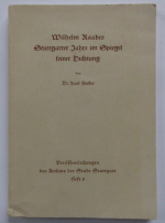 Wilhelm Raabes Stuttgarter Jahre im Spiegel seiner Dichtung