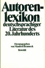 Autorenlexikon deutschsprachiger Literatur des 20. Jahrhunderts