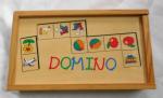 Holz Domino Legespiel