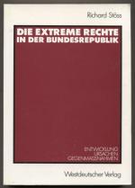 Die extreme Rechte in der Bundesrepublik. Entwicklung - Ursachen - Gegenmaßnahmen.