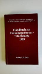 HANDBUCH ZUR EINKOMMENSTEUERVERANLAGUNG.