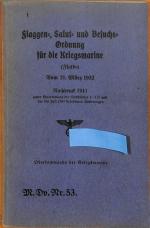 Flaggen- Salut- und Besuchs-Ordnung für die Kriegsmarine Flasbo Besuchsordnung 1941 Marine Dienstvorschrift 53