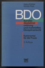 Köhler, Heinz und Günter Ratz: BDO. Bund Köhler, Heinz und Günter Ratz: BDO. Bund