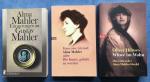 ALMA MAHLER KONVOLUT - Alma Mahler Erinnerungen an Gustav Mahler - Alma Mahler oder Die Kunst, geliebt zu werden - Witwe im Wahn - Das Leben der Alma Mahler-Werfel