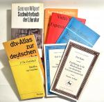 8 Bücher GERMANISTIK: 1. Sachwörterbuch der Literatur 2. Schriften zur Literatur 3. Einführung... 4. Das deutsche bürgerliche Trauerspiel 5. Typische Formen des Romans 6. Expressionismus  7. Mittelhcohdeutsche Grammatik 8. dtv-Atlas zur deutschen Sprache