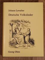 Deutsche Volkslieder. 5 Hefte in 1 Band. Nachdruck der Ausgabe Hamburg 1890-1894