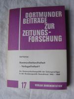 Rolf Richter: Kommunikationsfreiheit = V Rolf Richter: Kommunikationsfreiheit = V