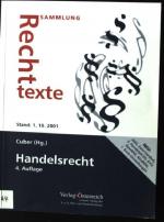 Handelsrecht, Stand 1.Oktober 2001