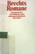 Brechts Romane. (Nr. 2042) Suhrkamp-Taschenbuch