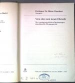 Vom alten zum neuen Eherecht : d. vermögensrechtl. Bestimmungen einschliessl. Übergangsrecht. Abhandlungen zum schweizerischen Recht ; H. 503