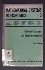 Frank Stehling: Optimale Konsum- und Inv