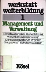 Werkstatt Weiterbildung 1: Management und Verwaltung