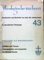 Gerhard Sauter: Theologie als Wissenscha