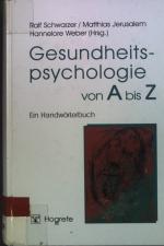 Ralf Schwarzer: Gesundheitspsychologie v Ralf Schwarzer: Gesundheitspsychologie v