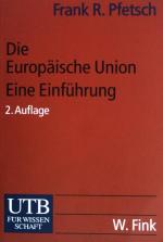 Pfetsch, Frank R.: Die Europäische Union