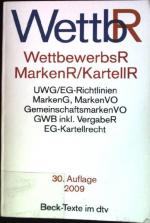 Köhler, Helmut (Hrsg.): Wettbewerbsrecht